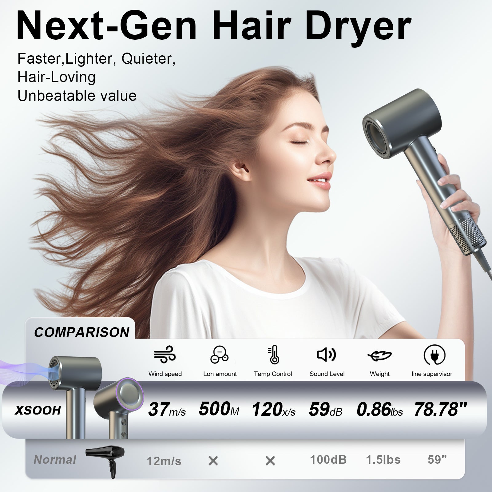 XSOOH Hair Dryer M01 (Black)